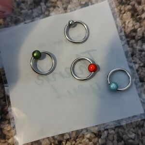 4 piece Eye Brow Rings